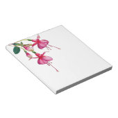 Roze bloeding Hartbloemen bladeren Notitieblok (Schuin)