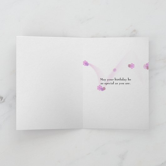 roze bloeding hartbloemen en regen kaart (Binnen)