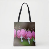 Roze bloeding Harten Tote Bag (Voorkant)