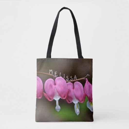 Roze bloeding Harten Tote Bag (Voorkant)