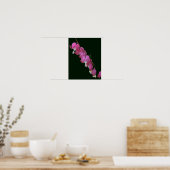 Roze bloeding Hartslag Bloem Poster (Keuken)