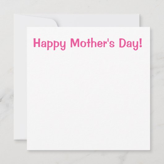 Roze bloeding Moederdag (Achterkant)