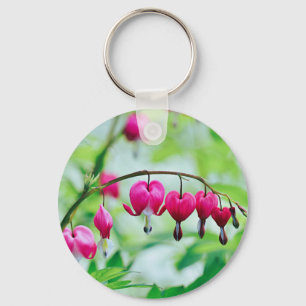 Roze bloeding sleutelhanger
