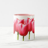 Roze bloei tweekleurige koffiemok (Center)