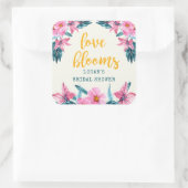 Roze bloei Vrijgezellenfeest Sticker (Tas)