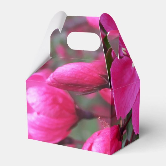 Roze bloeiende appel bedankdoosjes (Achterkant)