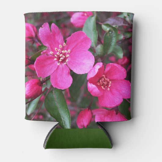 Roze bloeiende appel blikjeskoeler (Voorkant)