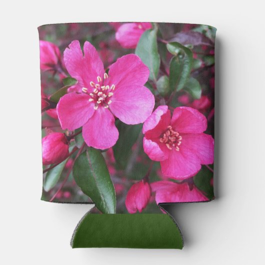 Roze bloeiende appel blikjeskoeler (Achterkant)