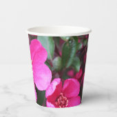 Roze bloeiende appel papieren bekers (Achterkant)