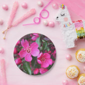 Roze bloeiende appel papieren bordje (Feest)