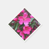 Roze bloeiende appel servet (Hoek)