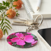 Roze bloeiende appel sleutelhanger (Zijkant)