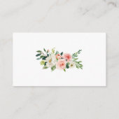 Roze bloeiende bloeiende Kaart invoegen (Achterkant)