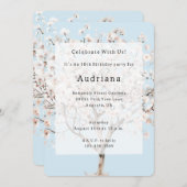  Roze Bloeiende Boom Verjaardag Kaart (Voorkant / Achterkant)