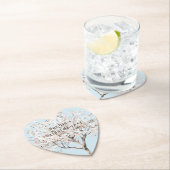 roze bloeiende boom Vrijgezellenfeest Kartonnen Onderzetters (Insitu)