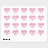 Roze Bloeiende Bruiloft Sticker (Vel)