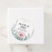 Roze bloeiende cactus Pop het wanneer ze Label Pop (In situ)