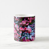 Roze bloeiende Dogwood tree Coffee Mok (Center)