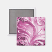 Roze Bloeiende Magneet (Voorkant / Achterkant)