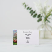 Roze bloeiende oghout visitekaartje (Staand voorkant)