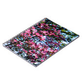 Roze bloeiende oghoutboom notitieboek (Linkerzijde)