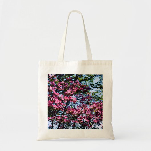 Roze bloeiende oghoutboom tote bag (Voorkant)