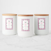 Roze bloeiende Rozen Witte etiketten met Logo (Flessen)