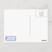 Roze Bloeiende Treurwilg Ansichtkaart Briefkaart (Achterkant)