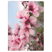 Roze bloeiende vertakking Klembord (Achterkant)