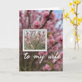 Roze Bloeiende Vrouw Moederdagkaart Kaart (Gele Bloem)