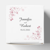 Roze Bloeiende Wijnstokken Bruiloft Favor Box Bedankdoosjes (Bovenkant)