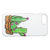 Roze bloeiende woestijn Cactus cactussen vetplante Case-Mate iPhone Case (Achterkant (Horizontaal))