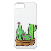 Roze bloeiende woestijn Cactus cactussen vetplante Case-Mate iPhone Case (Achterkant)