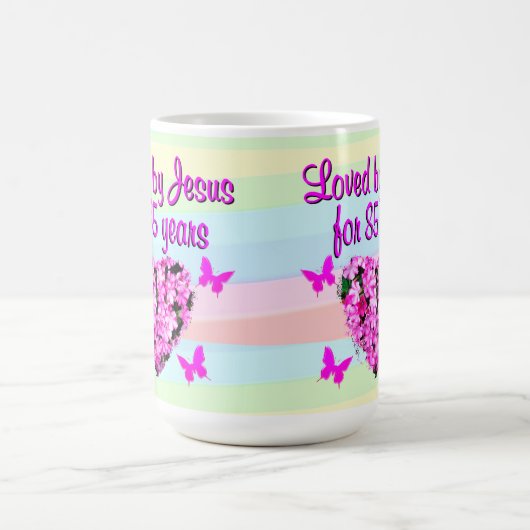  ROZE BLOEM 85E VERJAARDAG MOK (Center)