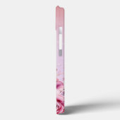 Roze bloem aangepast Case-Mate iPhone case (Achterkant / Links)