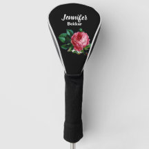 roze bloem, aangepaste naam zwart