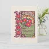  Roze Bloem Aanmoediging en Dromen Kaart (Staand voorkant)