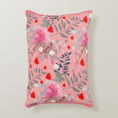 Roze bloem accent kussen (Voorkant(Verticaal))