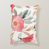 Roze bloem Accent Kussen (Achterkant (Verticaal))