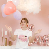 Roze Bloem Arabisch Goedenavond T-Shirt