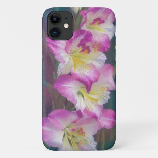 Roze Bloem Art Bloemen Gladiolus Tuin Telefoon Cas Case-Mate iPhone Case (Achterkant)