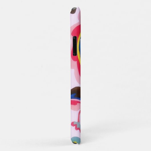 Roze Bloem Art  Stijl Telefoonhoes Case-Mate iPhone Case (Achterkant/rechts)