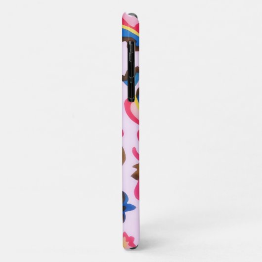 Roze Bloem Art  Stijl Telefoonhoes Case-Mate iPhone Case (Achterkant/links)