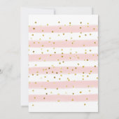 Roze Bloem Baby in Bloom Baby shower Kaart (Achterkant)