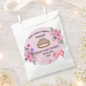 ROZE BLOEM BABY SHOWER VOORKEUR Tassen Bedankzakje (Geknipt)