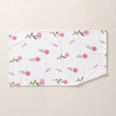 roze bloem bad handdoek (Handdoek)