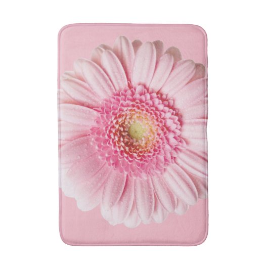 roze bloem badmat (Voorkant Verticaal)