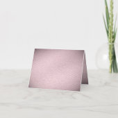 Roze Bloem Bedankkaart (Achterkant)