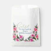 Roze bloem bedankzakje (Voorkant)