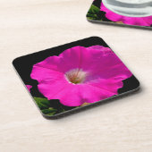 roze bloem bier onderzetter (Linkerzijde)